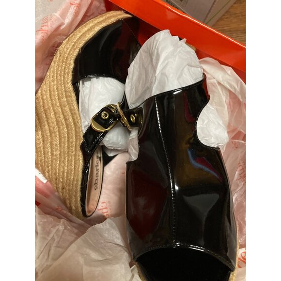 Charles by Charles David Women's Black Patent Wedge Heel Shoes Size 8 M New - Picture 4 of 5